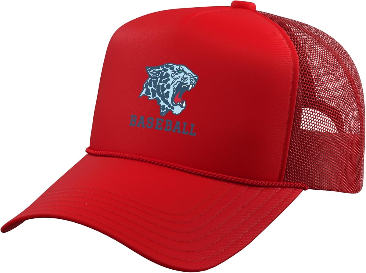 Louisville High School Leopards Baseball Trucker Hat with Adjustable Mesh Back