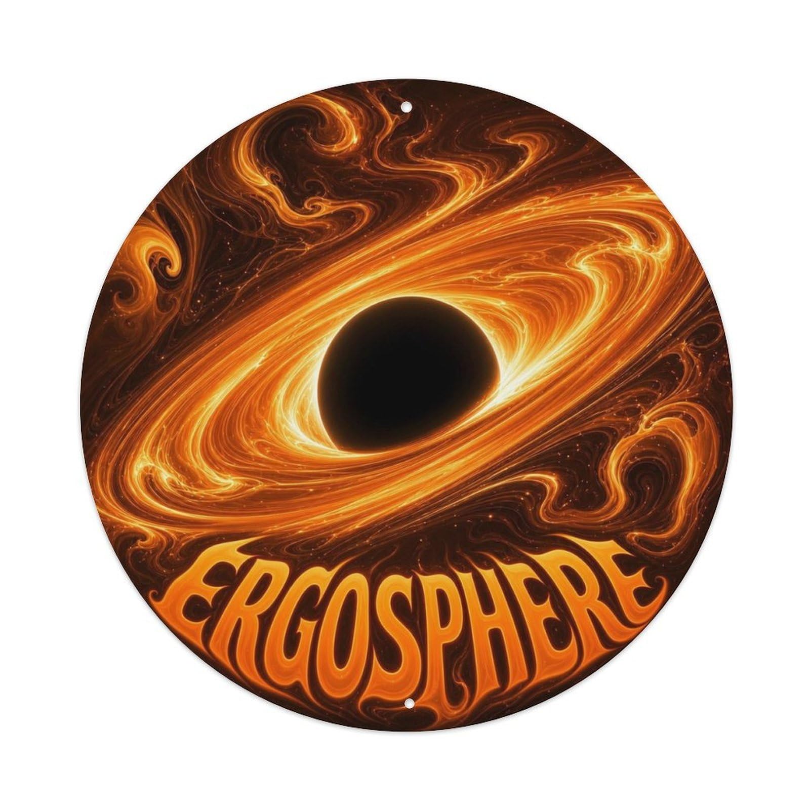 Cosmos Quantum Gravity Ring Astronomy Relativity Metal Tin Sign
