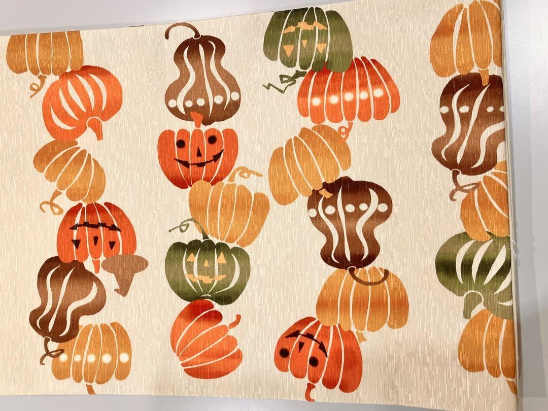 Amazon.co.jp: WAKKA 京袋帯 仕立て上り品 ハロウィン 帯 着物