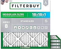 Vista 73 de Filterbuy - Filtros de aire de repuesto MERV 8, protección contra el polvo, plisados, para caldera y sistema HVAC, 16 x 25 x 1 pulgadas, paquete