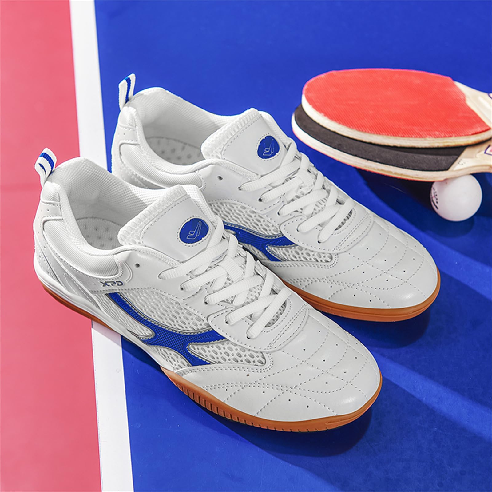Zapatillas De Tenis De Mesa para Hombres Mujeres Zapatillas De Bádminton Que No Dejan Marcas Suela Antideslizante Ligeras para Canchas De Interior