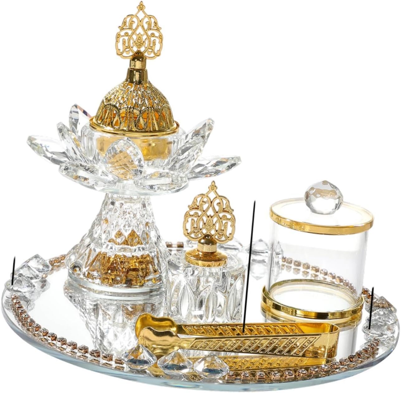 Glass Incense Burner Set Diffuser for Bedroom Home Fragrance Meditation