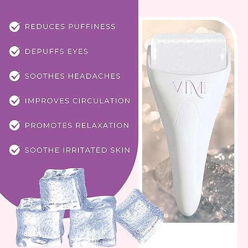Miniatura 5 de Rodillo de hielo para el cuidado de la piel para la cara, rodillo de masaje facial para hinchazón, deshinchazón de ojos, dolores de cabeza, dolor