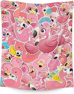 Flamingo Blanket Gifts - 30x40 Inches Cute Throw for Women & Girls - Pink Soft Fuzzy Blankets for Couch & Office