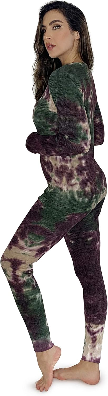 Just Love レディース タイダイ ツーピース サーマル下着セット US サイズ: X-Large カラー: マルチカラー