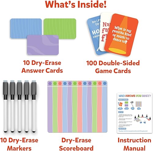 Miniatura 5 de Skillmatics Juego de cartas Quién te conoce mejor Divertido juego de fiesta familiar para niños, niñas, adolescentes y adultos, divertido para