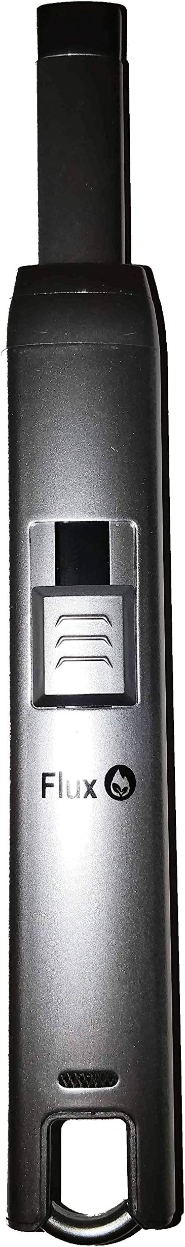 Plasma Candle Lighter, Flux® Electric Arc Lighter, USB Charged - No Fuel - Great Gift for BBQs, Camping or Candles - Windproof - All Electric - 12 Month Warranty - Eco-Friendly - Green Electric Candle Arc Lighter (Silver)