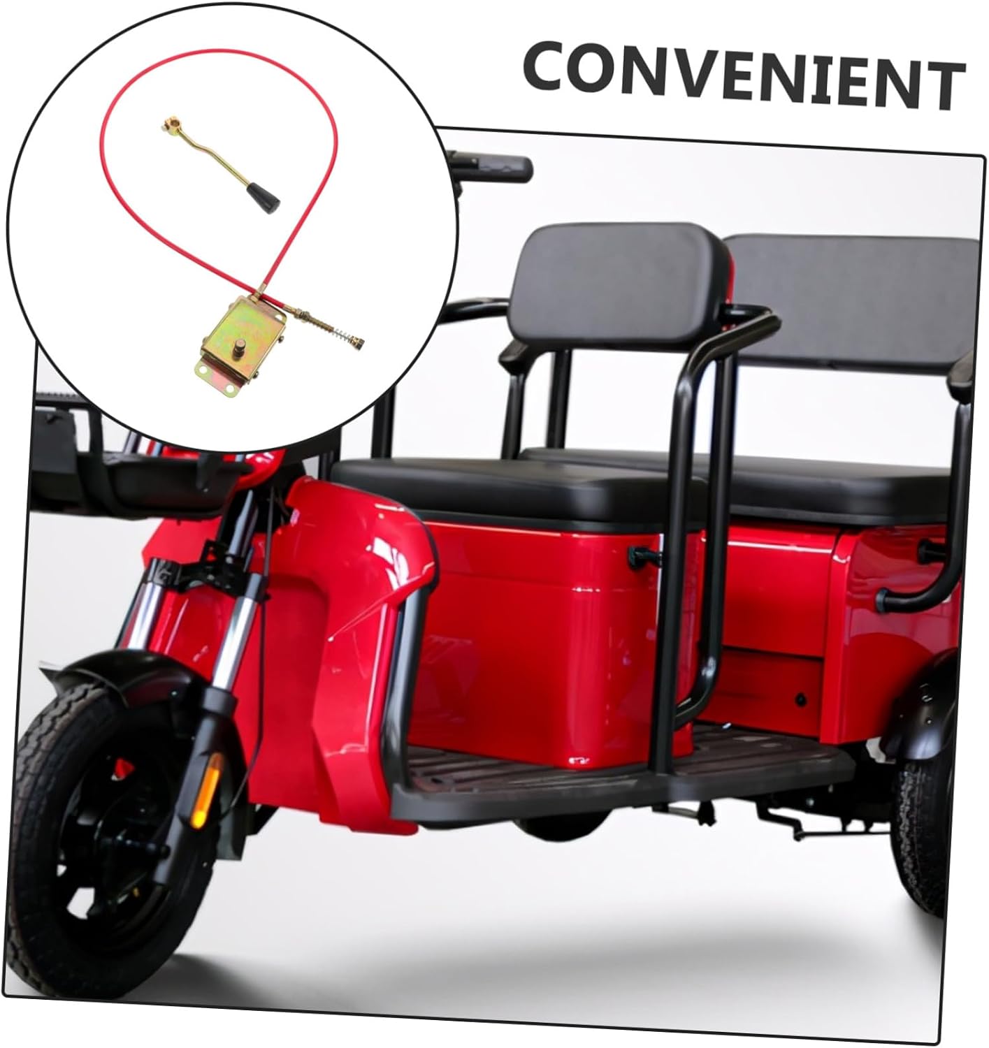 Electric Tricycle Gear Shift Cable Kit High-Low Speed Transmission Control Line for Electric Bikes Sturdy Gear Adjustment Cable