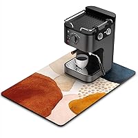 Vista 19 de Rnivvi Tapete de café, de 16 x 24 pulgadas, tapetes para barra de café para accesorios y organizador de estación de máquina de espresso, almohadilla