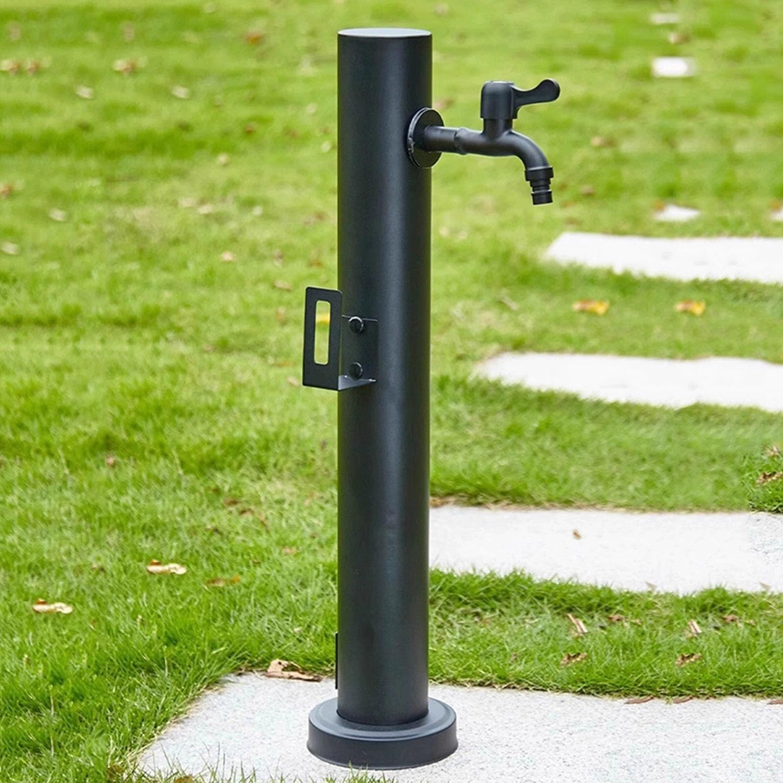 ZYCHSJXA Stainless Steel 304 Garden Water Column - Independent Hose Stand with Locking Faucet Drinking Source & Outdoor Fountain Ideal for Irrigation Gardening