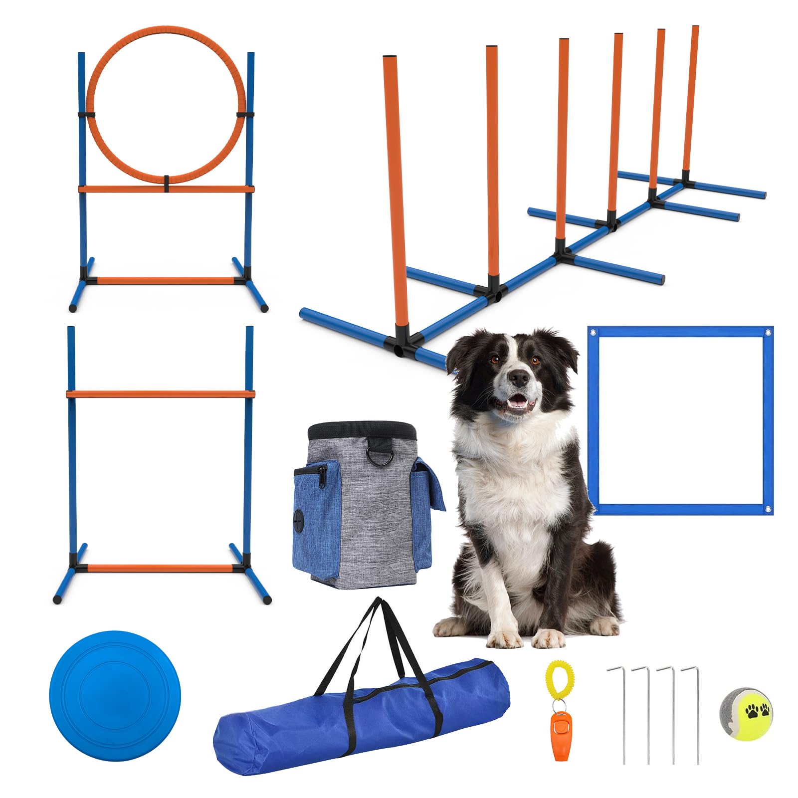 Hurdles For Agility Training Dog Agility Course Backyard Set, Dog