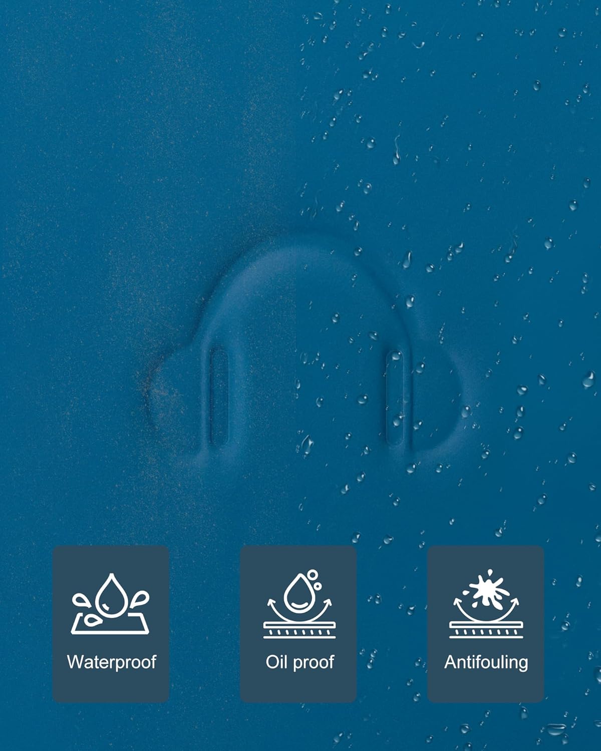 Headphone Case for Sony WH-CH720N WH-CH720NB, Hard Portable Over Ear Headphone Carrying Case, Wireless Headphone Storage Protective Case for Travel Home (Blue-Pattern) - Image 5