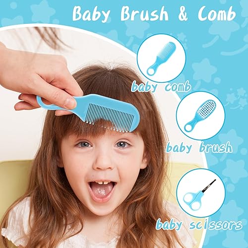 Miniatura 5 de Kit de cuidado de la salud y aseo del bebé, juego de cuidado de seguridad para bebés, juego de recortadora de uñas eléctrica para recién nacidos,