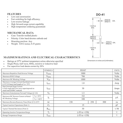 Miniatura 77 de 35 PCS 1N5349B 5W 12V Zener Diodo 5349 5Watt 12Volt Diodos de potencia automotriz diodos unidireccionales DO-201AD paquete