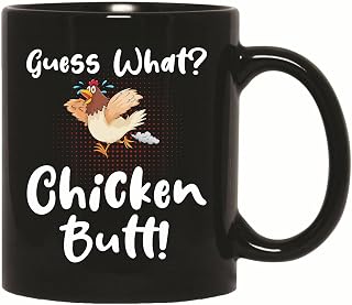 Funny Gift Idea for Chicken Fans Humor 11oz 15oz Black Coffee Mug