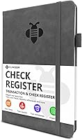 Vista 8 de Registro de cheques - Registros de cheques elegantes para chequera personal con registros de cheques y transacciones, registro de chequera de tapa