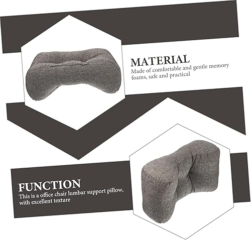 Miniatura 9 de VILLCASE Almohada lumbar Almohada de apoyo de espalda Cojín lumbar ergonómico Cojín lumbar Cojín de apoyo de espalda inferior Cojín de respaldo de