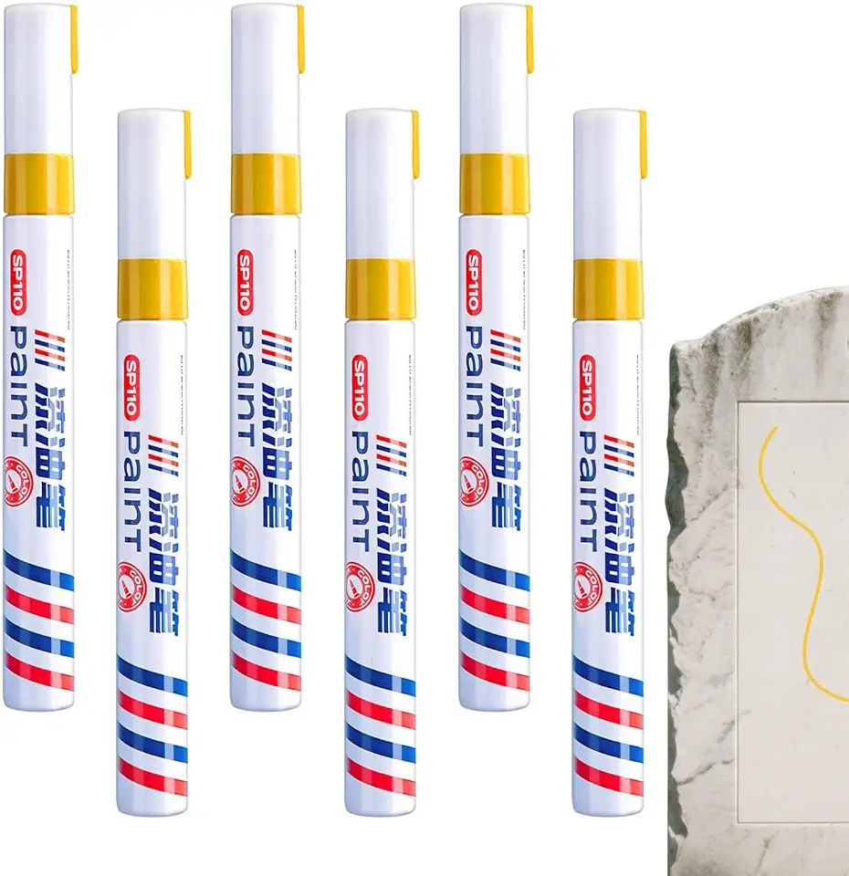 de tinta – 6 peças à prova d'água de longa duração, marcadores de tinta à base de óleo | para , vidro, , jardim, lavanderia, artesanato, construção, tecido automotivo