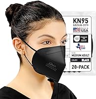 Vista 14 de AccuMed BNX KN95 Face Masks Made in USA (Adult Large, Adult Medium, Kids Small) (Earloop) (Model: E95/E95M/E95S)
