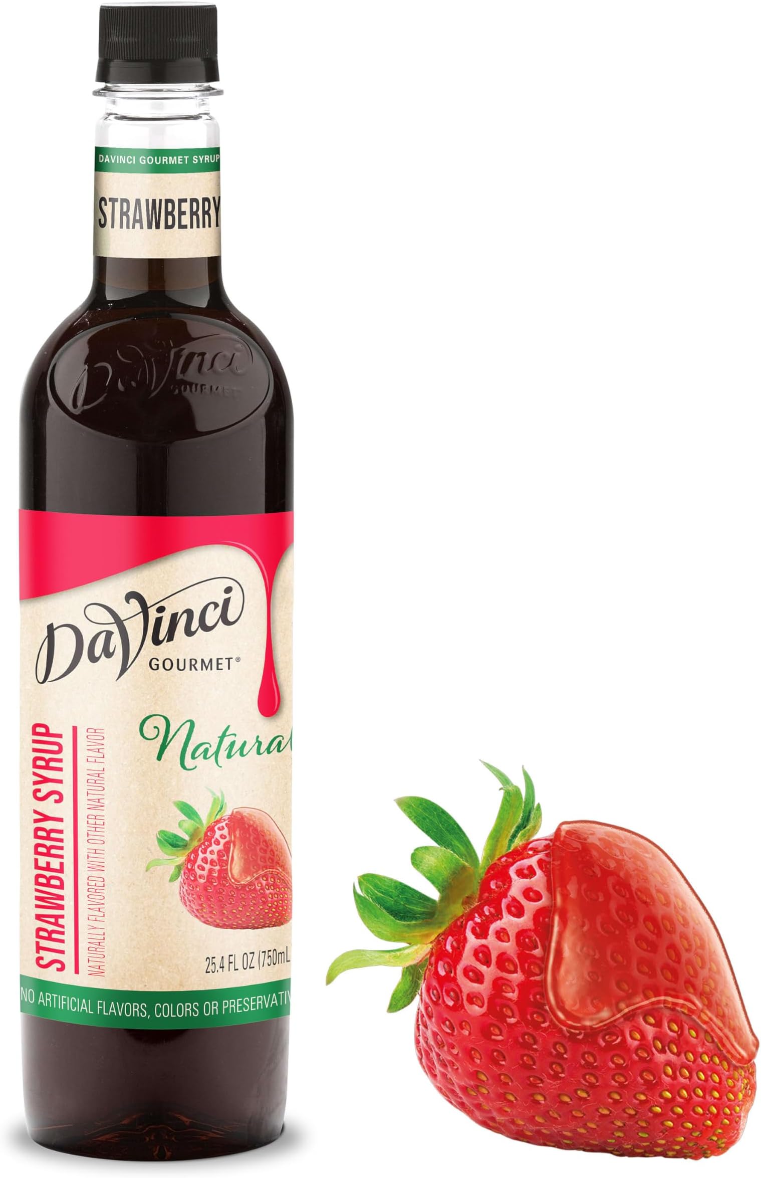 Naturals Strawberry Syrup, 25.4 Fluid Ounces (Pack of 1)