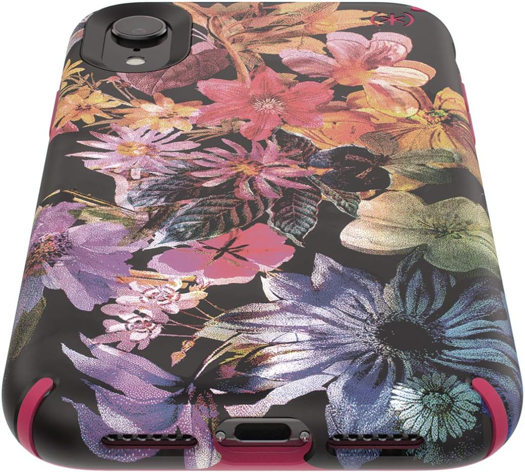 Best Review Speck Products Presidio Inked iPhone XR Case, DigitalFloral/Cerise Red 🛒 Crazy Deals Speck Products Presidio Inked iPhone XR Case, DigitalFloral/Cerise Red
