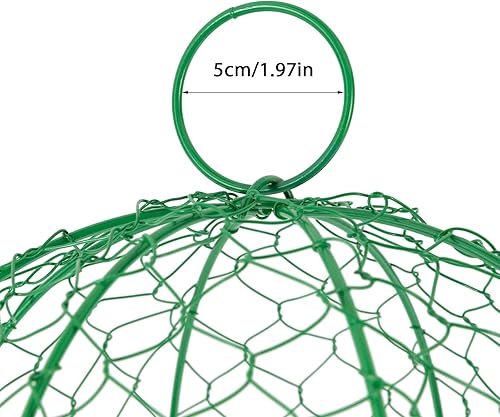 Miniatura 6 de Paquete de 5 Cloches de alambre de pollo para jardín, 12.99 pulgadas de profundidad x 15.75 pulgadas de alto, protectores y cubiertas de plantas, de