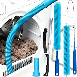 4 Pieces Dryer Vent Cleaner Kit | Vacuum Hose Lint Trap Clean Tool
