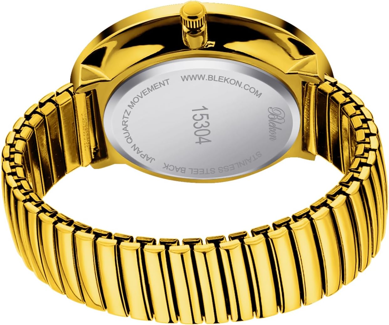 Blekon Collections New Super Large Face Stretch Band Japanese Movement PC21J Fashion Watch - Image 4