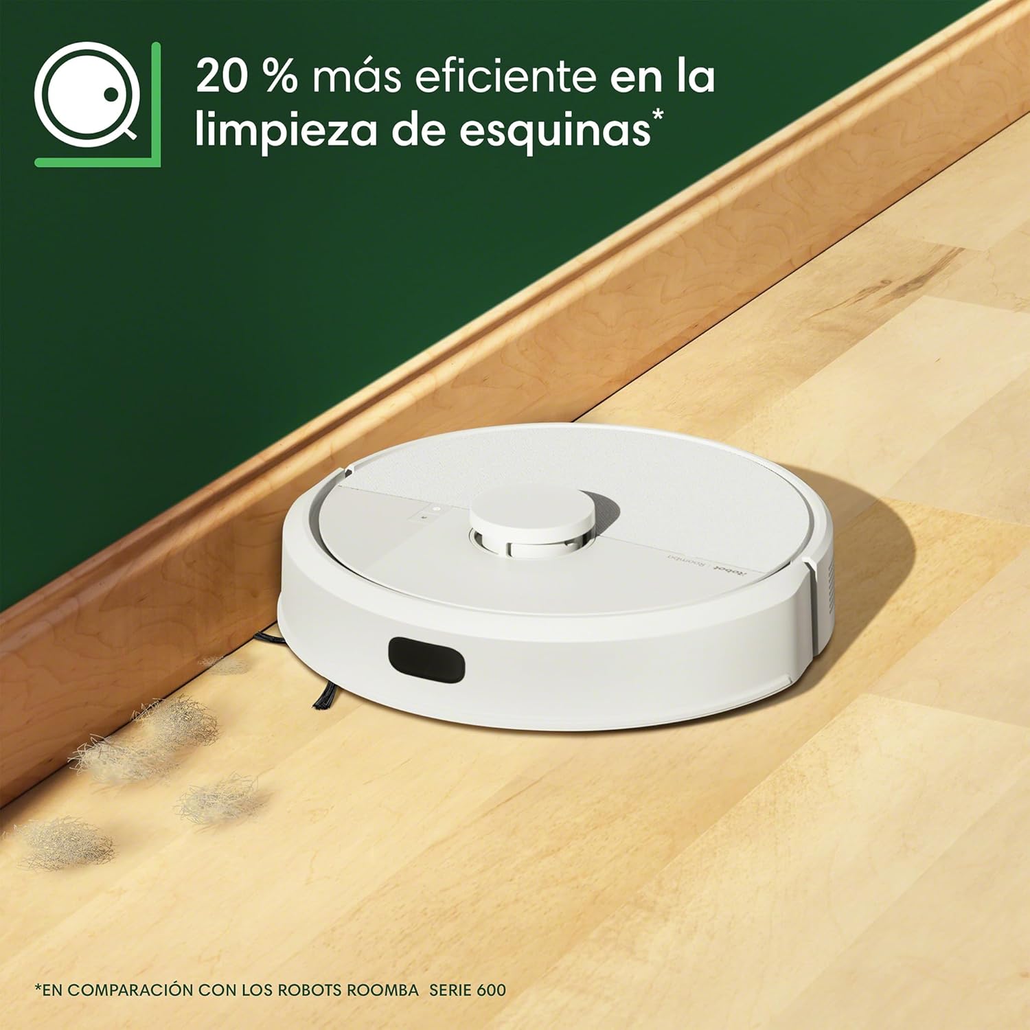 iRobot Roomba 105 Combo, Aspirador y friegasuelos, Clearview LiDAR Mapeo Inteligente, 7000Pa,120 mins,4 Fases, SmartScrub, Evita obstáculos, Zonas exclusión, Recarga y reanuda,App, 3 Modos Limpieza_B 10