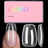 Medium Coffin Nail Tips - Pre-shaped False Nail Tips Full Cover Matte Thickened Nails Tips, Fake Nails 240pcs 15 Sizes for DIY