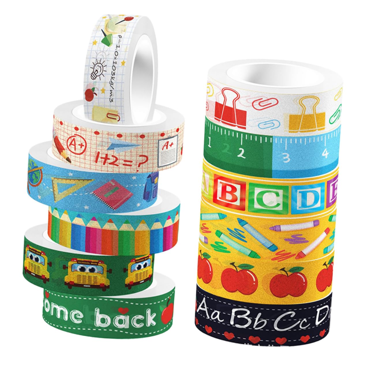 DOITOOL 5 Set Nastro Washi Adesivo Trasparente Per Scrapbooking Da Tapes Decorativi Per Fai Da Te Per Progetti Creativi E Decorazioni Senza Residui Colla 12 *5