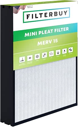 Filterbuy 20x25x4 MERV 15 Pleated Air Filter Filterbuy 20x25x4 MERV 15 Pleated Air Filter