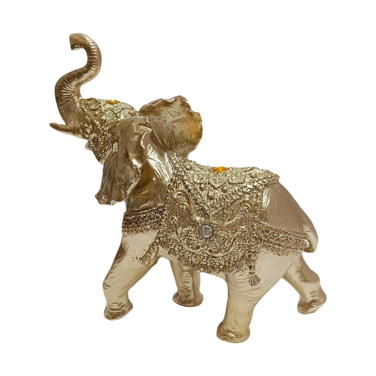 Statue d'éléphant moderne : petite sculpture déco pour étagère