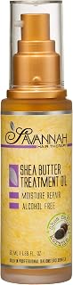 Savannah Hair Therapy Hair Oil with Shea Butter for Frizzy, Dry & Damaged Hair, Hydrating Keratin Treatment Oil, 1.69oz/50ml