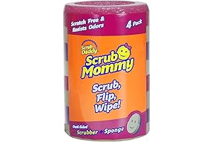 Scrub Mommy Sponges 8-Pack - Dual-Sided Sponge and Scrubber