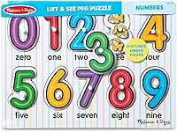 Vista 3 de Melissa & Doug, rompecabezas de madera con números (10 piezas)