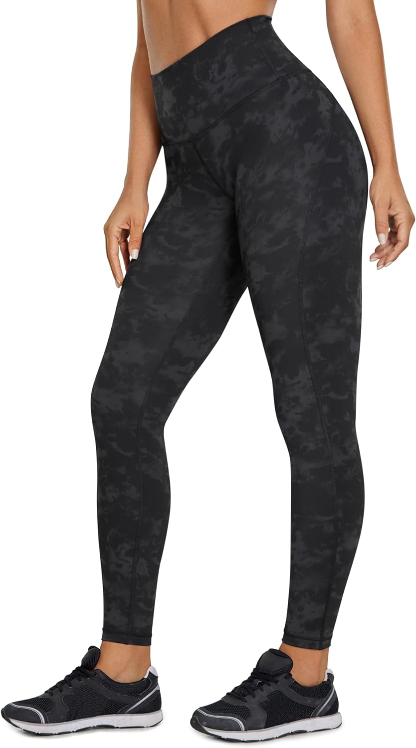 CRZ YOGA Ulti-Dry Workout Leggings for Women 25'' - High Waisted Yoga Pants 7/8 Athletic Running Fitness Gym Tights