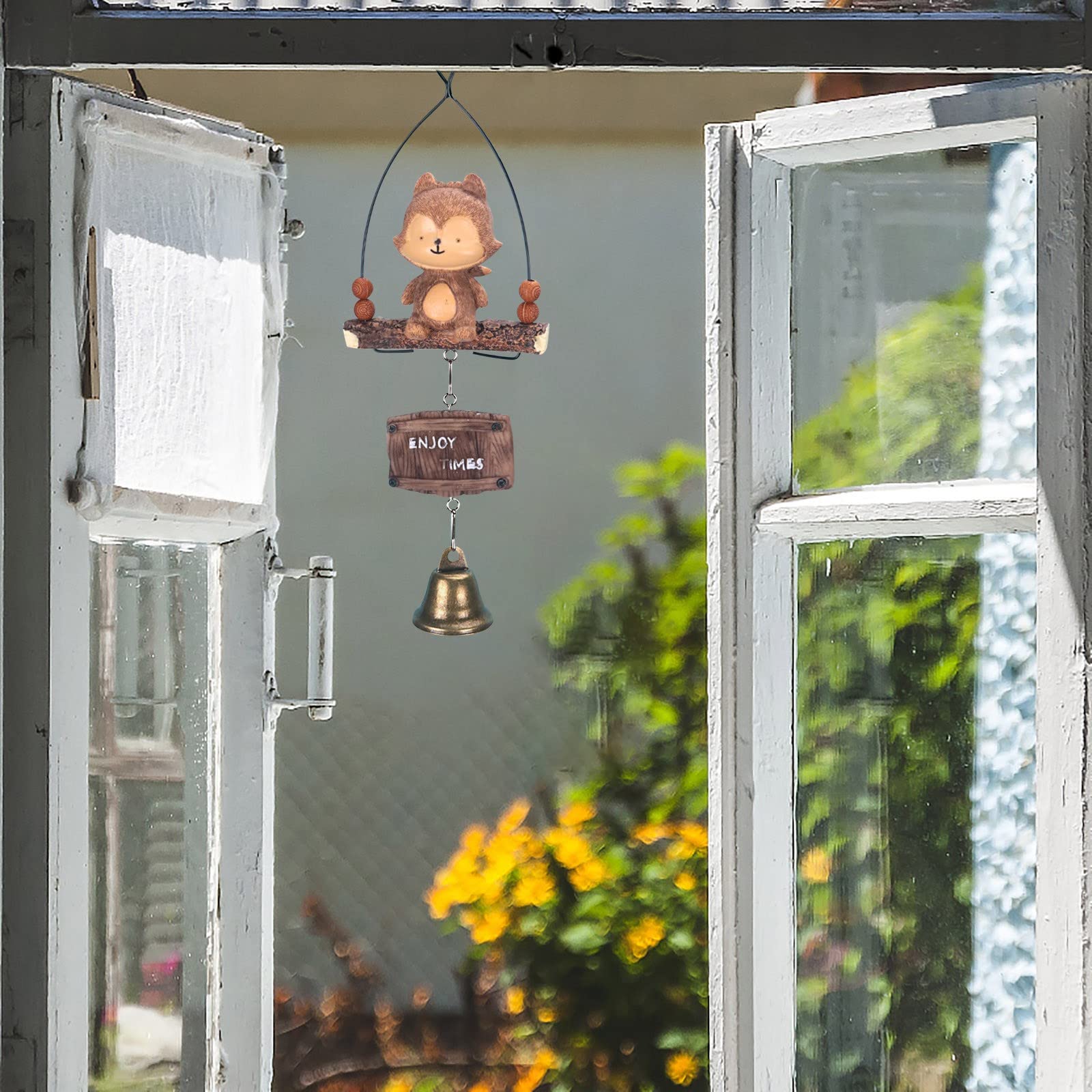 نغمة منخفضة Wind Chime الإبداعية عصاري Resin Wind Chimes غرفة نوم الطالب الملونة الرعاة قلادة Low Tone Wind Chime (B, One Size)