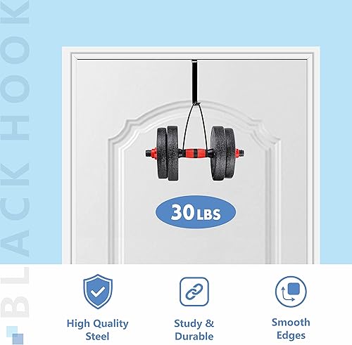 Miniatura 3 de Paquete de 10 ganchos para colgar sobre la puerta, resistentes en forma de Z, gancho de metal resistente mejorado para colgar, toallas, ropa,