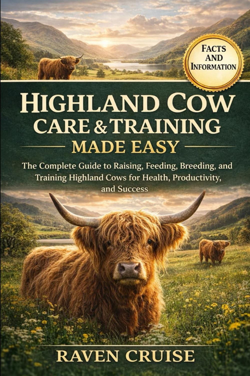 HIGHLAND COW CARE & TRAINING MADE EASY: The Complete Guide to Raising, Feeding, Breeding, and Training Highland Cows for Health, Productivity, and Success.