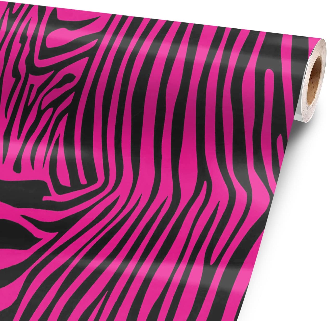 Pink Zebra 12” x 52” Vinyl Wrap Sheet for Large or Custom Items | 3M wrap DIY to Custom Skin Gear of All Types and Sizes, Including Vehicles, Boats, appliances, Furniture, ATV’s, Golf carts, Bikes