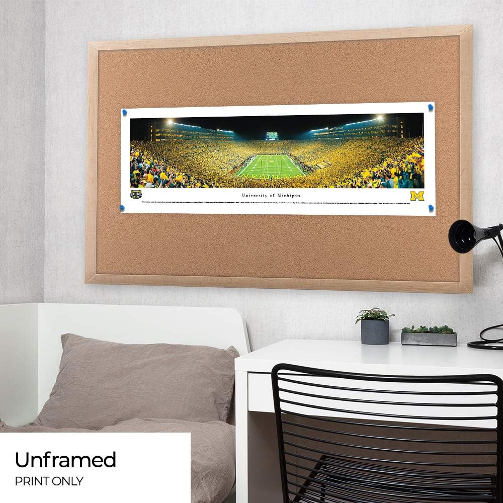 Michigan Football, Under The Lights - Panoramic Posters and Framed Pictures by Blakeway Panoramas