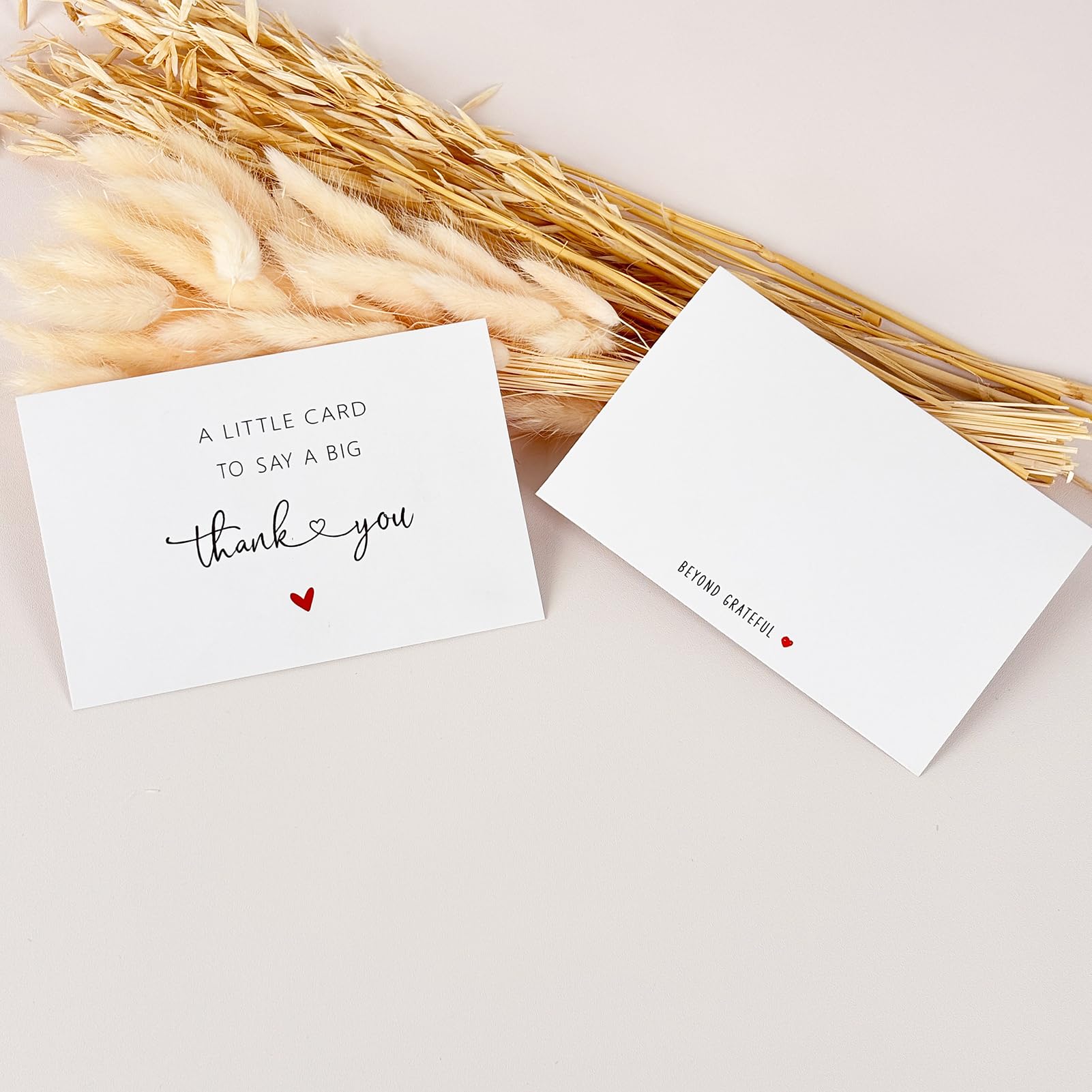 Paquete de 48 tarjetas de agradecimiento con sobres, tarjetas de agradecimiento en blanco para vacaciones de graduación, notas de agradecimiento de boda de 6 x 4 y tarjetas para todas las