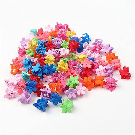 Amazon Co Jp Kingsie ミニ ヘアピン お花 ヘアクリップ カラフル かわいい ヘアアクセサリー 前髪クリップ 髪留め 髪飾り 女の子 45個セット ビューティー