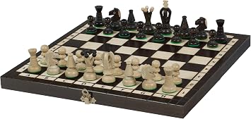 High Quality Decorative Hand Crafted Wooden Chess Set KING'S   MEDIUM 35cm x 35cm by Sunrise Chess & Games