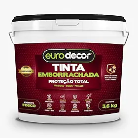 Tinta Emborrachada Elástica 3,6kg - Proteção de Fachadas e Paredes Externas - Cobre Microfissuras - Cor Areia