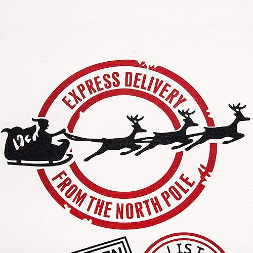 Miniatura 4 de Bolsa de regalo de Navidad, 2 sacos de renos de Papá Noel reutilizables de lona blanca con cordón para almacenamiento de regalos de Navidad para