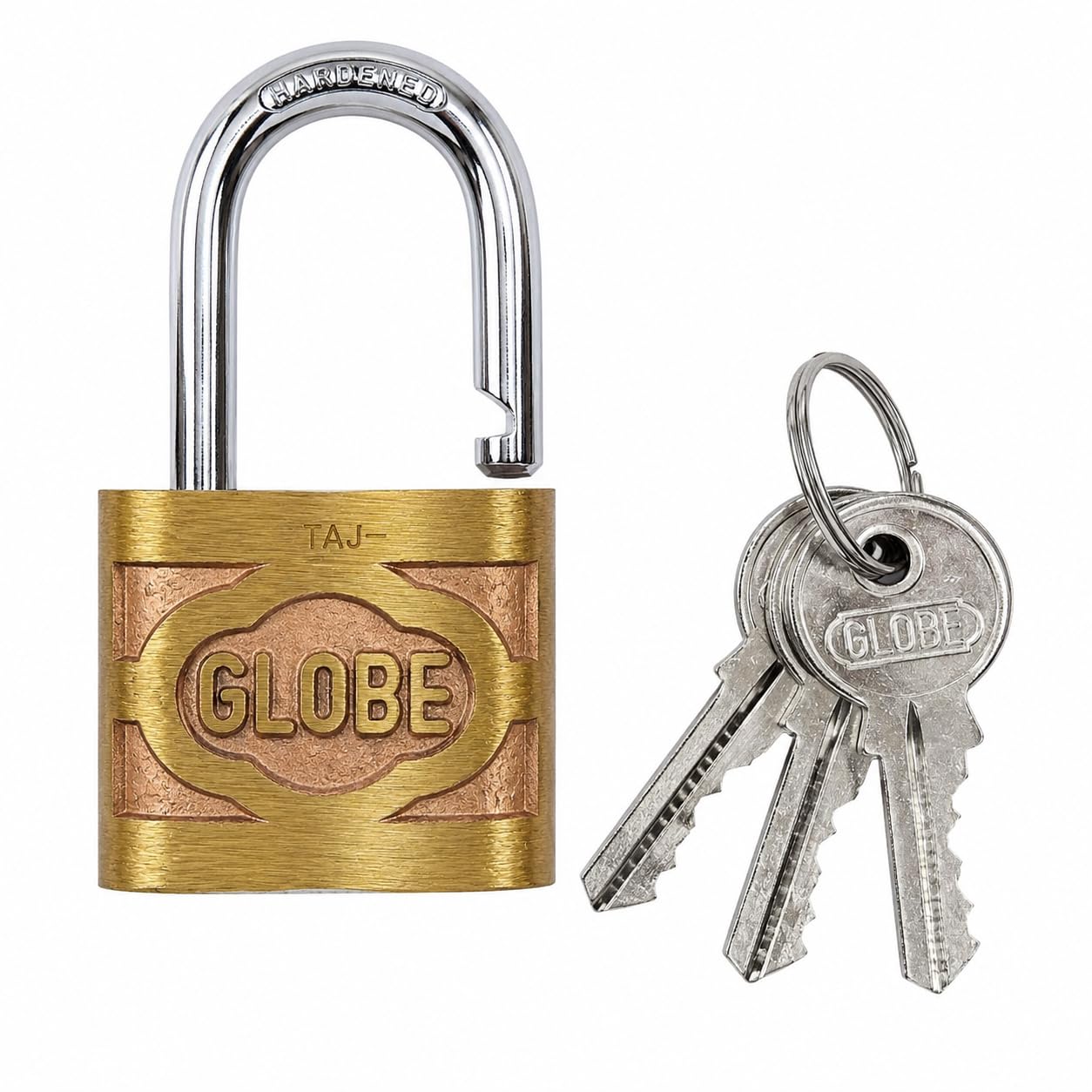 Globe Hardened Brass Padlock 50mm (2 Inch) with 3 Keys | Heavy Duty Brass Lock | Chrome Plated Hardened Shackle | Rust Resistant | High Security Lock for Gate, Door, Locker, Shutter, Office & Home-image-22