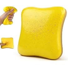 2-Pack Butter Toast Slow Rising Squishy, Food Shaped Stress Relief Fidget Toy for ADHD Anxiety, Pocket Squishies Stocking Stuffers & Party Favor Gifts