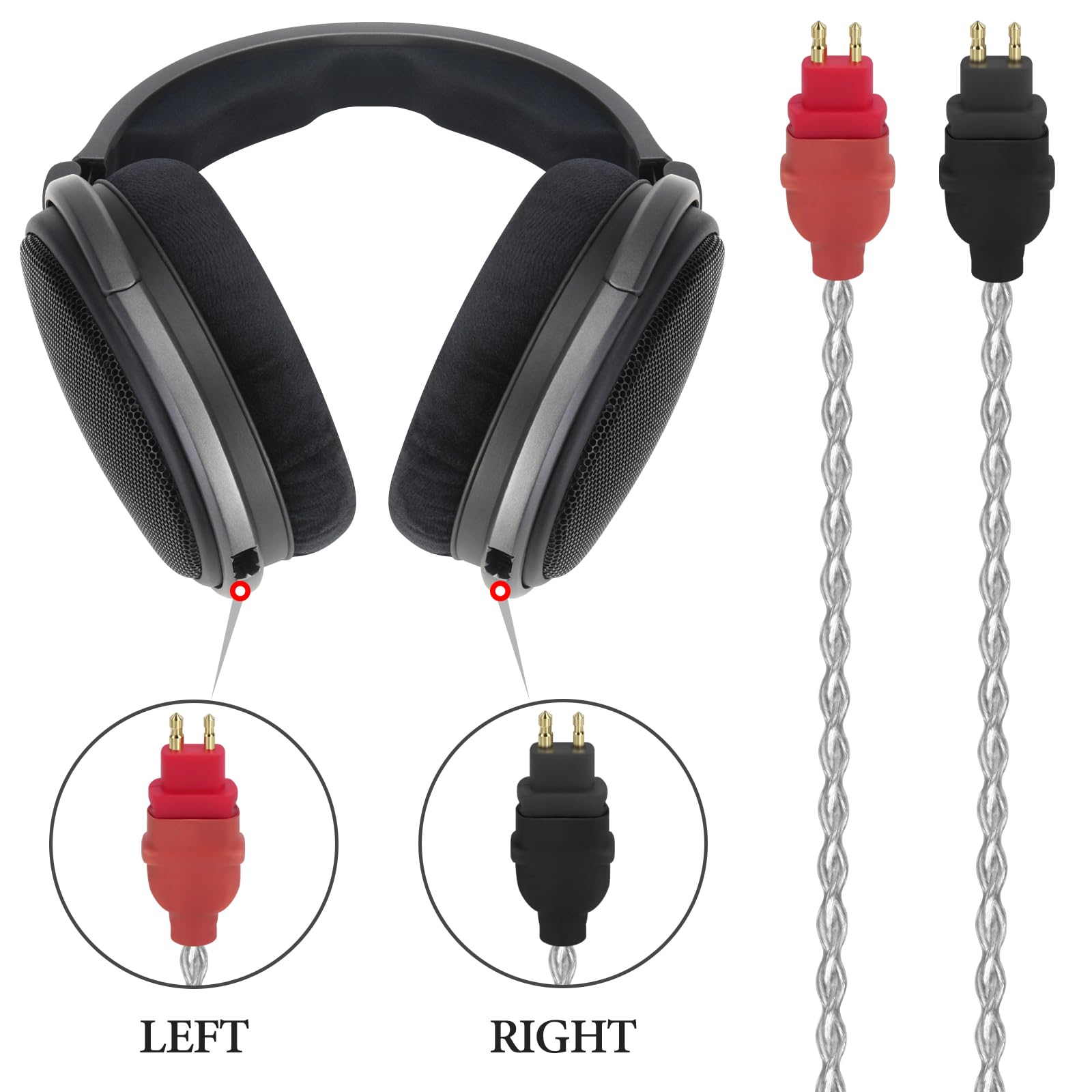 Amazon.com: GEEKRIA Apollo Silver-Plated Upgrade Audio Cable